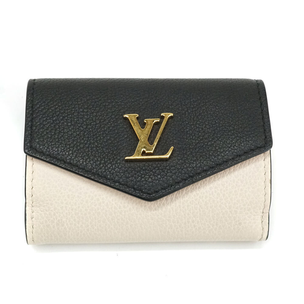 Louis Vuitton Portefeuille Lock Trifold Wallet Leather Pink